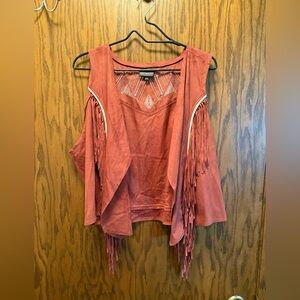 Shyanne Women's Rust Fringe Vest-Brand New